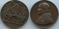 Vatikan Italien-Kirchenstaat Große Bronzemedaille Papst Pius IX. 1846-1878 M#8741 - Papst erinnert an die Grundlagen der katholischen Religion -
