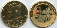 Vereinigten Staaten von Amerika Half Dollar (½ Dollar) Vergoldet GY562 - 40 Years Landing on the Moon USA -