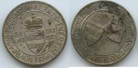 Deutsches Reich Isenburg-Büdingen Bronzemedaille versilbert PA400 - Auf den 80.Geburtstag Fürst Alfred zu Isenburg -