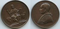 Vatikan Italien-Kirchenstaat Roma Große Bronzemedaille Papst Leo XIII. 1878-1903 M#8754 - Auf die Veröffentlichung der Enzyklika „Quod apostolici muneris“ -