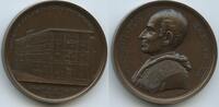 Vatikan Italien-Kirchenstaat Roma Große Bronzemedaille Papst Leo XIII. 1878-1903 1881 IV M#8769 - Eröffnung der Schule der Schönen Künste und and...