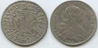 RDR Österreich XVII Kreuzer Silber (17 Kreuzer) 1763 G-R Graz M#8353 - SEHR RAR Franz I. 1745-1765 Austria VF