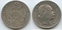 Österreich Kaiserreich 1 Florin (Fl, Gulden) Silber G5646 - Kaiser Franz Joseph. 1848-1916 Austria -