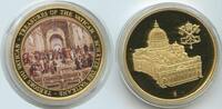 Medaille GY210 - Schätze des Vatikans Schule von Athen Farbauflage Vatikan -