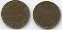 Deutsches Reich Weimar 4 Reichspfennig G10206 - Brüningtaler Weimar Germany -