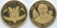 Vereinigten Staaten von Amerika Silbermedaille vergoldet M1024 - Millard Fillmore XIII. Präsident der USA - Goldrausch -