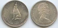 Kanada 50 Cents Silber H0252 - Wolf - Queen Elisabeth II. Canada -