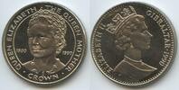 Gibraltar One Crown GS782 - 90th Anniversary of the Birth of the Queen Mother - Queen Elizabeth II. -