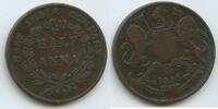 Britisch Indien Ostindische Kompanie Half Anna G9509 - British East India Company William IV. 1830-1837 -