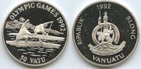Vanuatu 50 Vatu GS515 - Olympiade 1992 Barcelona Kanu Boote Proof -