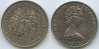 Gibraltar 25 New Pence GS1322 - Silberhochzeit Elizabeth II. Silver Wedding Anniversary 1947-1972 -