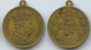 Brandenburg-Preußen Königreich Bronzemedaille GX1432 - Kaiser Wilhelm I. Zum 90. Geburtstag den 22. März 1887 -