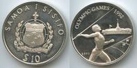 Samoa 10 Tala G0281 - Speerwerfer Olympiade 1992 Barcelona Western Samoa -