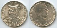 Tschechoslowakei 100 Korun Silber G1789 - Klement Gottwald - Communist party Czechoslovakia -