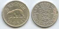 Grönland 5 Kroner Silberauflage G2850 - Eisbär Greenland -