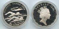 Tokelau 5 Lima Tala Silber G3045 - Summer Olympics Atlanta 1996 Schwimmer Proof -