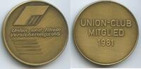 Deutschland Bundesrepublik Bronzemedaille M669 - Union und Rhein Versicherungs-AG - Union-Club Mitglied -