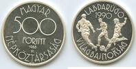 Ungarn Magyar Népköztársaság 500 Forint Silber GS1082 - Fussball WM 1990 World Football Championship Hungary Magyar -