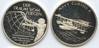 Deutschland Bundesrepublik Silbermedaillle M1041 - Navy Curtiss 4 - Der Traum vom Fliegen -