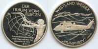 Deutschland Bundesrepublik Silbermedaillle M1043 - Westland Wessex Humphrey - Der Traum vom Fliegen -
