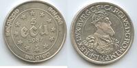 Belgien 5 Ecu Silber H1023 - Charles V. Treaties of Rome Belgie Belgium -