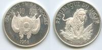 Niger 10 Francs Silber M#3300 - Löwe Lion -