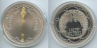 Österreich Silbermedaille teilvergoldet H0981 - Wiener Schatzkammer Hofburg - Szepter zur Rudolfskrone -