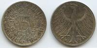 Deutschland Bundesrepublik 5 Mark Silber S0460 - Silberadler Germany Federal Republic Eagle BRD -