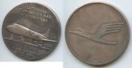 Deutschland Bundesrepublik Silbermedaille PA524 - Lufthansa Convair CV 440 Metropolitan Ersten Linienflug 14.4.1957 -