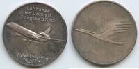 Deutschland Bundesrepublik Silbermedaille PA526 - Lufthansa Mc Donnell Douglas DC 10 Ersten Linienflug 14.1.1974 -