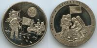 Vereinigten Staaten von Amerika Bronzemedaille versilbert PA575 - Apollo XI Mondlandung July 16. 1969 Astronaut am Mond -