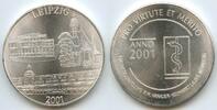 Deutschland Bundesrepublik Sachsen Medaille von R.W. Hanauer-Nürnberg GX125 - Pro Virtute et Merito - Leipzig - Äskulapstab -