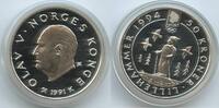Norwegen 50 Kroner Silber GB1393 - Olympia 1994 Lillehammer Norway Child skiing -