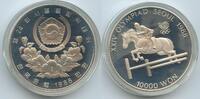 Südkorea 10000 Won Silber G3825 - Equestrian Events Reiten Olympide Seoul 1988 Diving Korea South -