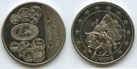 Tschechien Republik Czech Republic Medaille PA368 - Česká Republika - Europa reitet auf Ochsen -