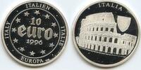 10 Euro Silbermedaille 1996 Italien GX075 - Kolosseum in Rom Italy Italie Europa Polierte Platte, leicht angelaufen