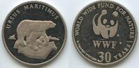 World Wildlife Fund Medaille GY1216 - Eisbär Ursus maritimus - 30 Jahre WWF -