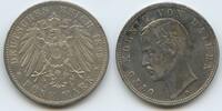Bayern Königreich 5 Mark Silber 1893 D München S0002 - RARES JAHR Otto 1886-1913 - Kingdom of Bavaria German states VF