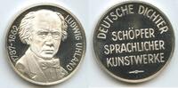 Deutschland Silbermedaille PA750 - Johann Ludwig „Louis“ Uhland deutscher Dichter 1787-1862 -