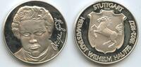 Deutschland Bundesrepublik Baden-Württemberg Silbermedaille PA751 - Stuttgart - Heimatstadt Wilhelm Hauffs 1802-1827 Dichter -