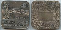Italien Südtirol Plakette Medaille einseitig - versilbert M#0047 - 30. Südtiroler Bergturnfest Brixen - Sieger 1990 -