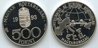 Ungarn Magyar Köztársaság 500 Forint Silber GB1387 - European Currency Union - ECU Hungary -