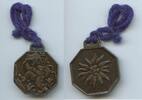 Schutzmedaille Alte ULLR Ullermedaille GX236 - Edelweiss - Wanderer Bergsteiger Schutzpatron Uller -