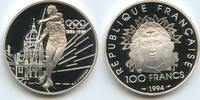 Frankreich France 100 Francs Silber G0434 - Olympic-Games 1896-1996, 100 Jahre Olympische Spiele der Neuzeit -