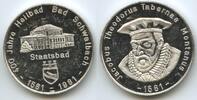 Deutschland Bundesrepublik Hessen Medaille Jacobus Theodorus PA569 - Staatsbad 400 Jahre Heilbad Bad Schwalbach - Tabernae Montanus -