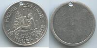 Deutsche Demokratische Republik DDR Leipzig Glücksbringer Neujahrsmünze Werbemedaille PA837 - Frohe Festtage - u. Glück im neuen Jahr - Sexy Tänzerin -