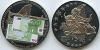 Europa Medaille 100 Euro Schein 2002 GY308 - Banknoten-Prägung Europa auf Stier -