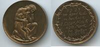 Deutsches Reich Weimar Sachsen Bronzemedaille Inflation, Notzeit G8631 - Hungermedaille April 1923 von Friedrich Hörnlein - Mutter mit Kind -