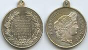 Frankreich République française Nancy Bronzemedaille versilbert M#8149 - Fête Fédérale de Gymnastique de France 5 et 6 juin 1892 -