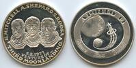 Vereinigten Staaten von Amerika USA Große Silbermedaille Mondlandung M#0037 - Apollo 14 - 5.2.1971 Shepard Roosa Mitchell -